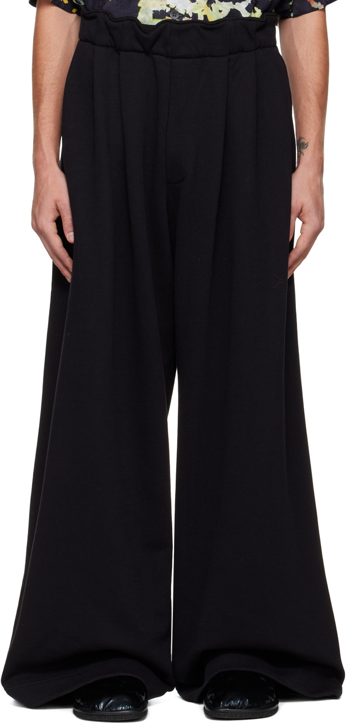 Dries Van Noten Black Pleated Lounge Pants Dries Van Noten