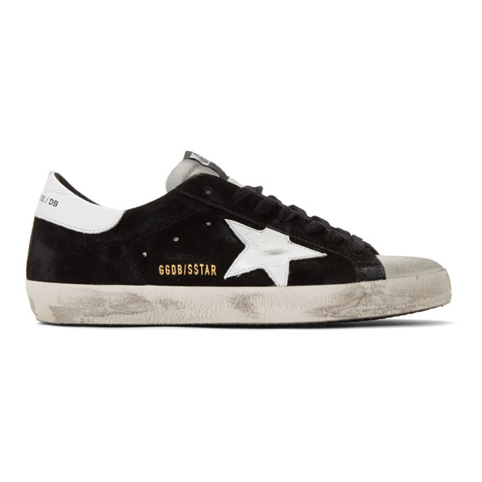 golden goose black suede superstar sneakers