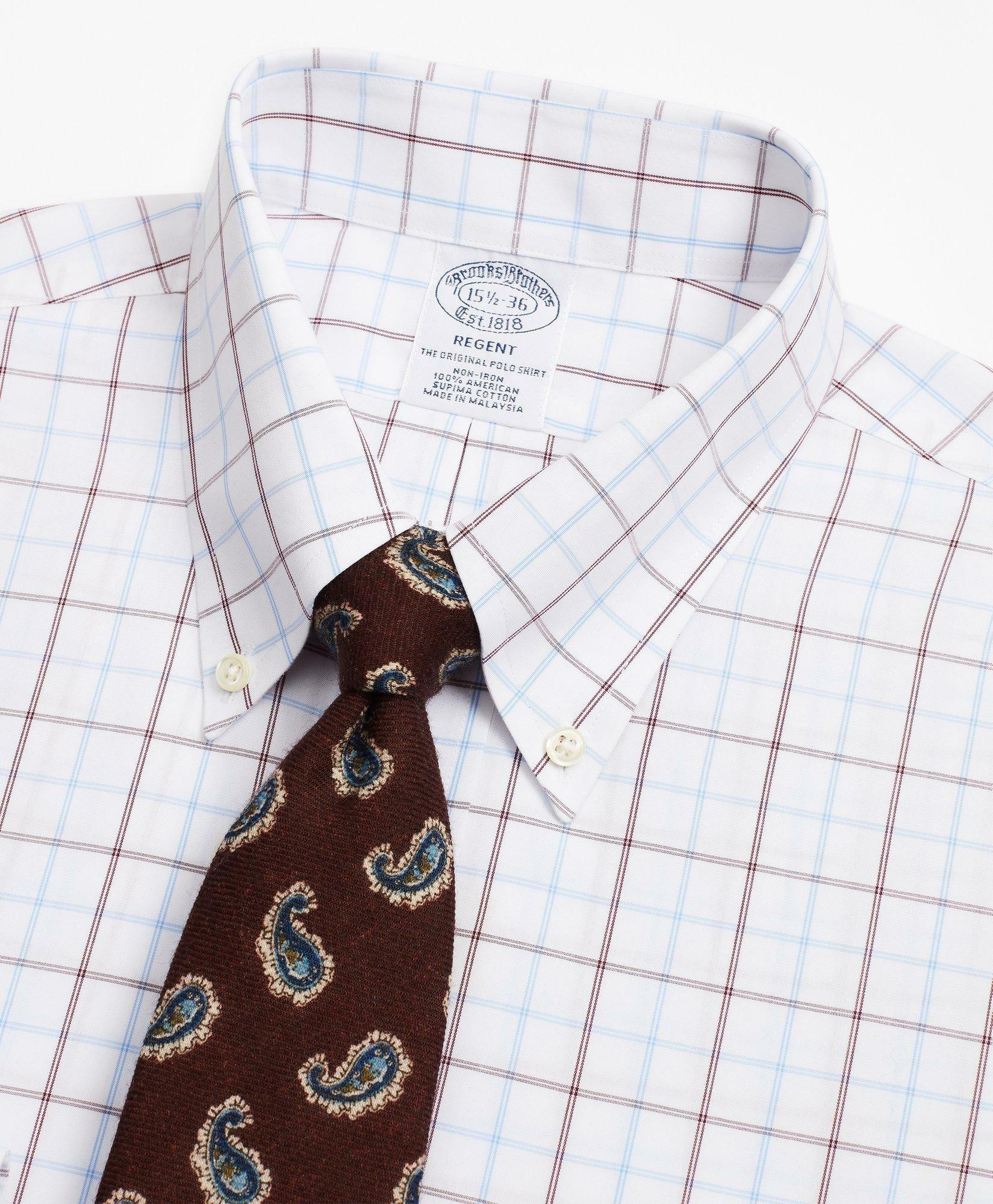 Brooks Brothers Men's Wool Pine Print Tie | Brown