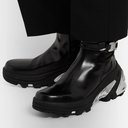 1017 ALYX 9SM - Leather and Silver-Tone Chelsea Boots - Black
