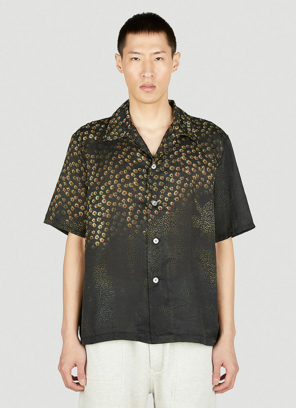 Our Legacy - Floral Print Shirt in Black Our Legacy