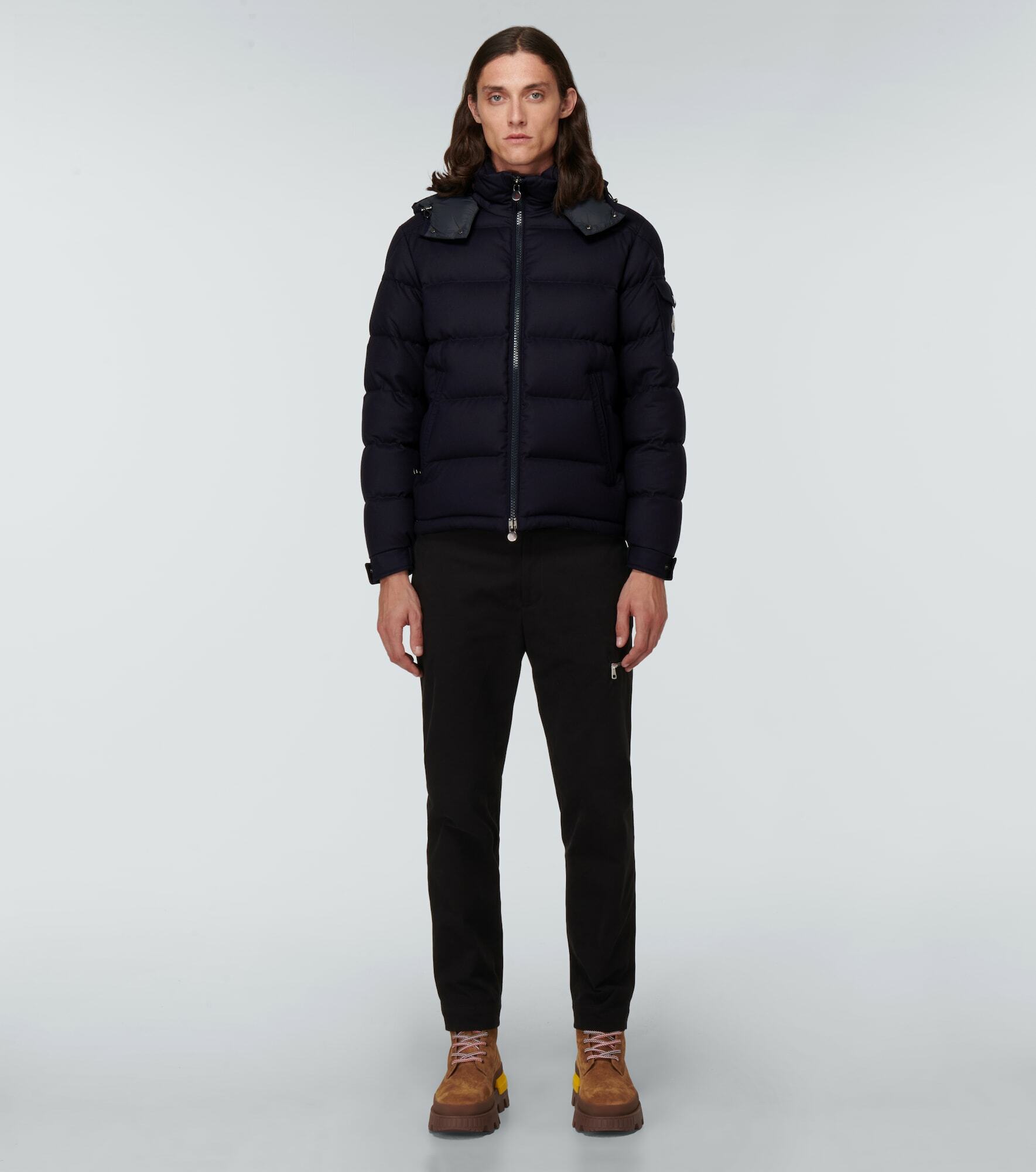 Moncler Montgenevre wool flannel down jacket Moncler