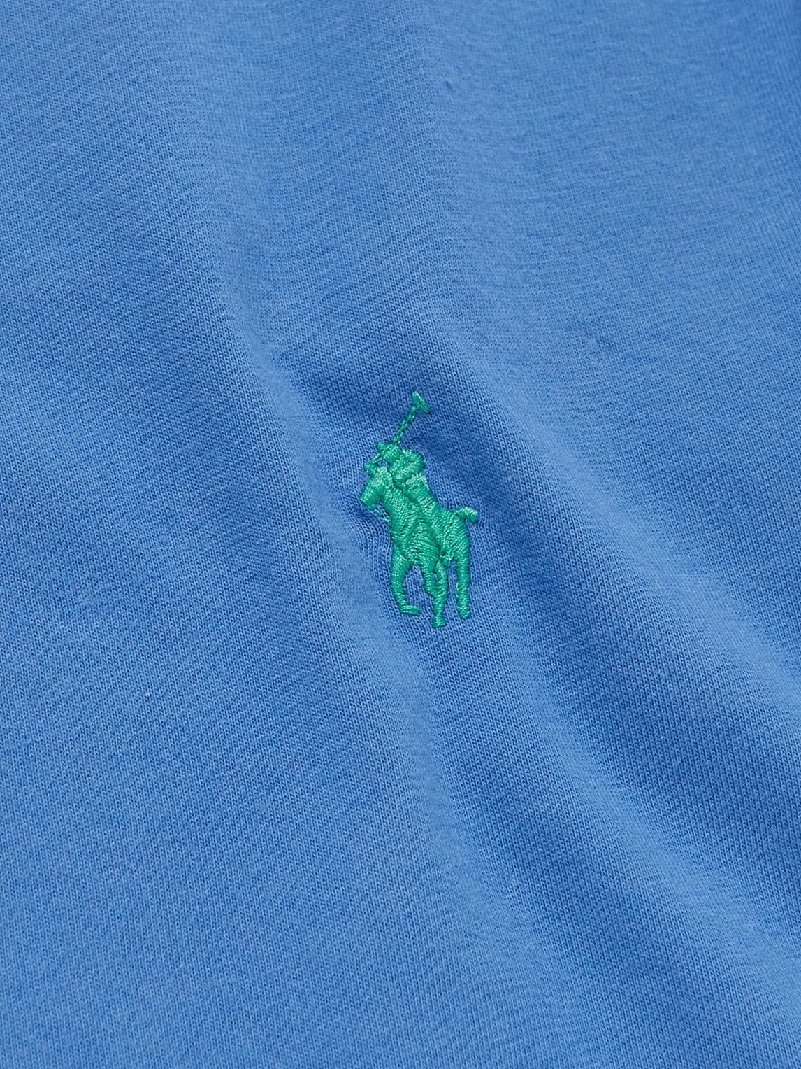 Polo Ralph Lauren - Slim-Fit Logo-Embroidered Cotton-Jersey T-Shirt - Blue