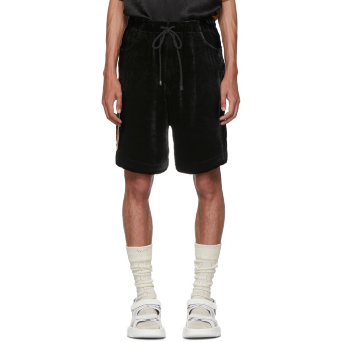 gucci velour shorts