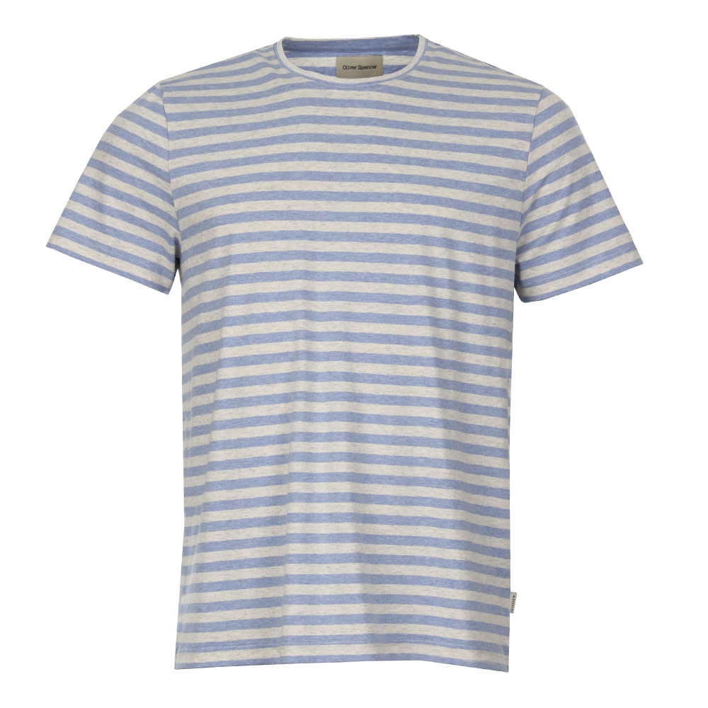 Conduit T Shirt - Sky Blue Stripe