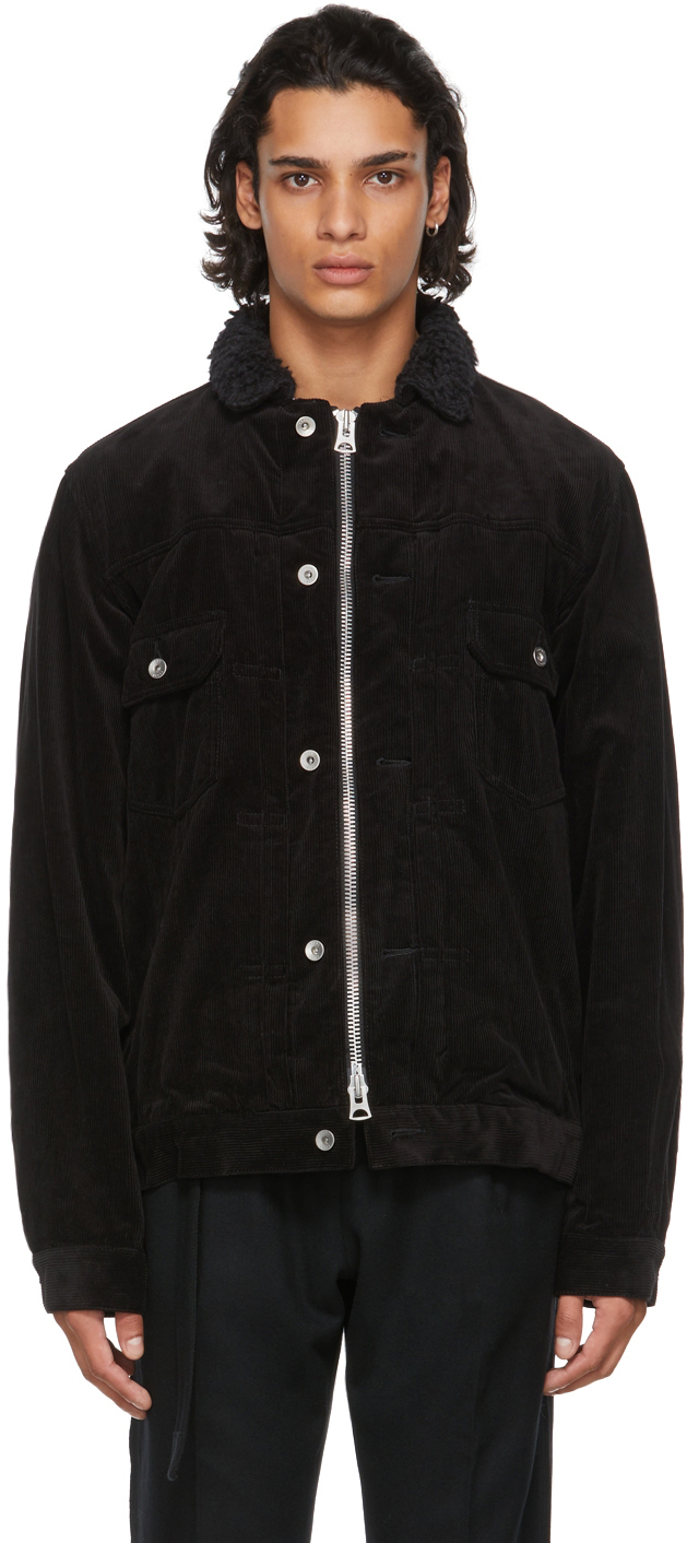 Sacai Black Corduroy Jacket Sacai