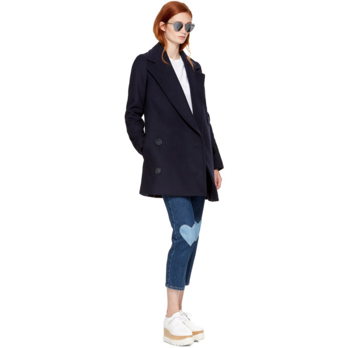 stella mccartney navy coat