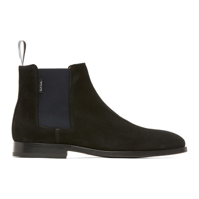 paul smith black suede boots