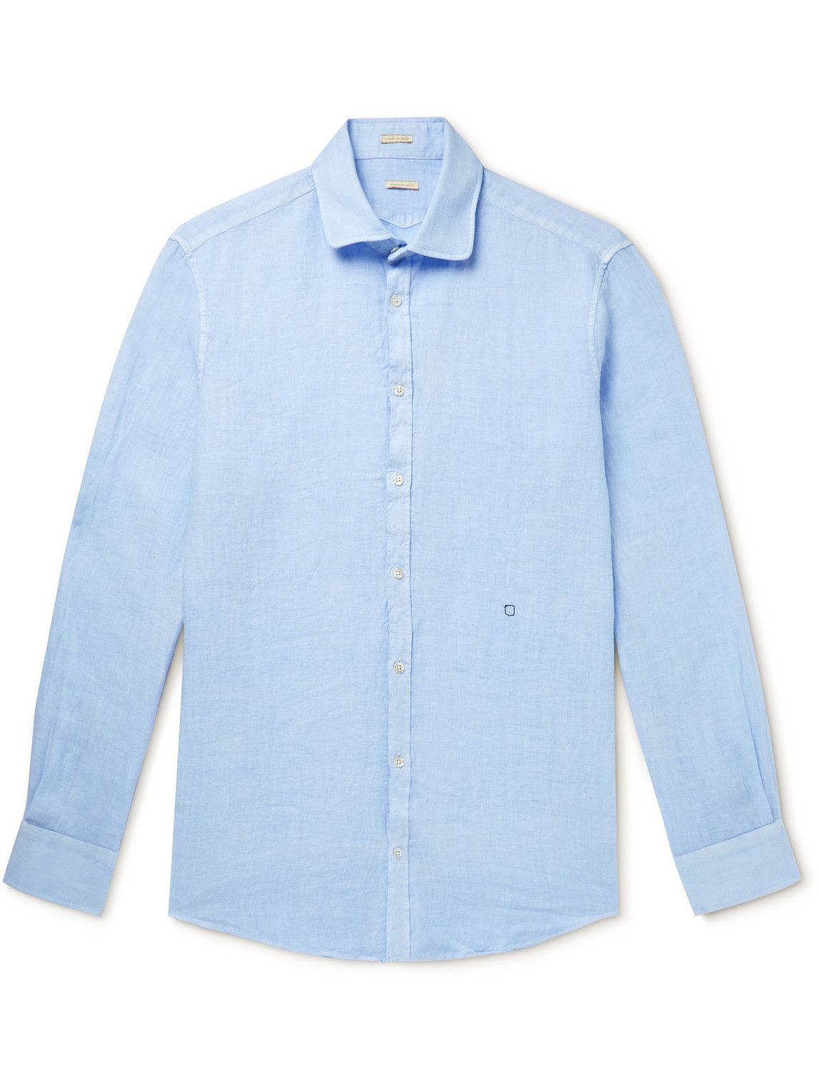 Massimo Alba - Canary Linen Shirt - Blue Massimo Alba