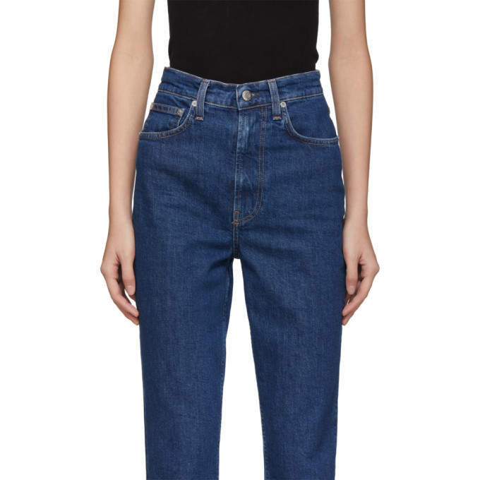 Helmut Lang Blue Denim Femme Hi Spikes 