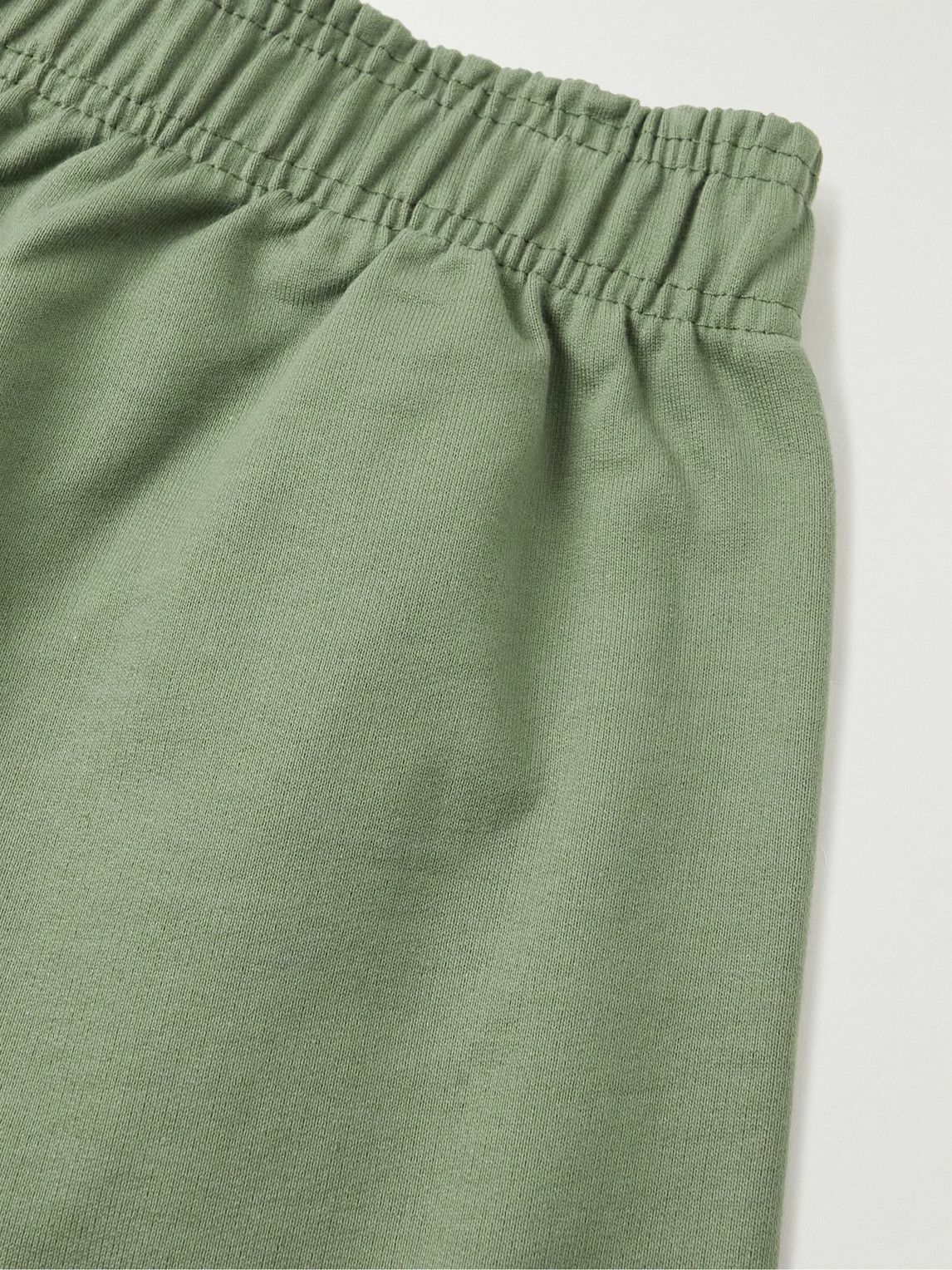 Adish - Tatreez Wide-Leg Logo-Embroidered Cotton-Jersey Shorts - Green ...