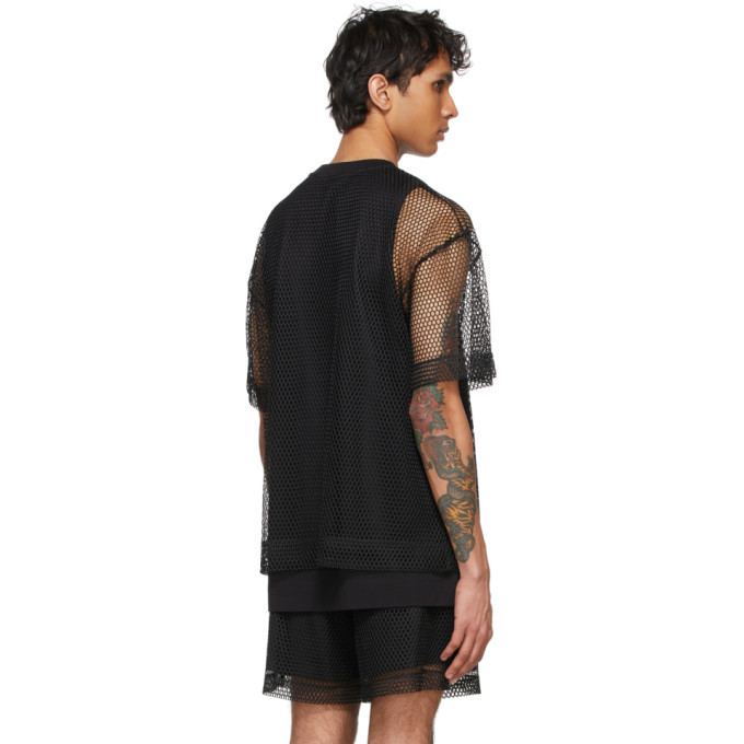 Dries Van Noten Black Mesh T-Shirt Dries Van Noten