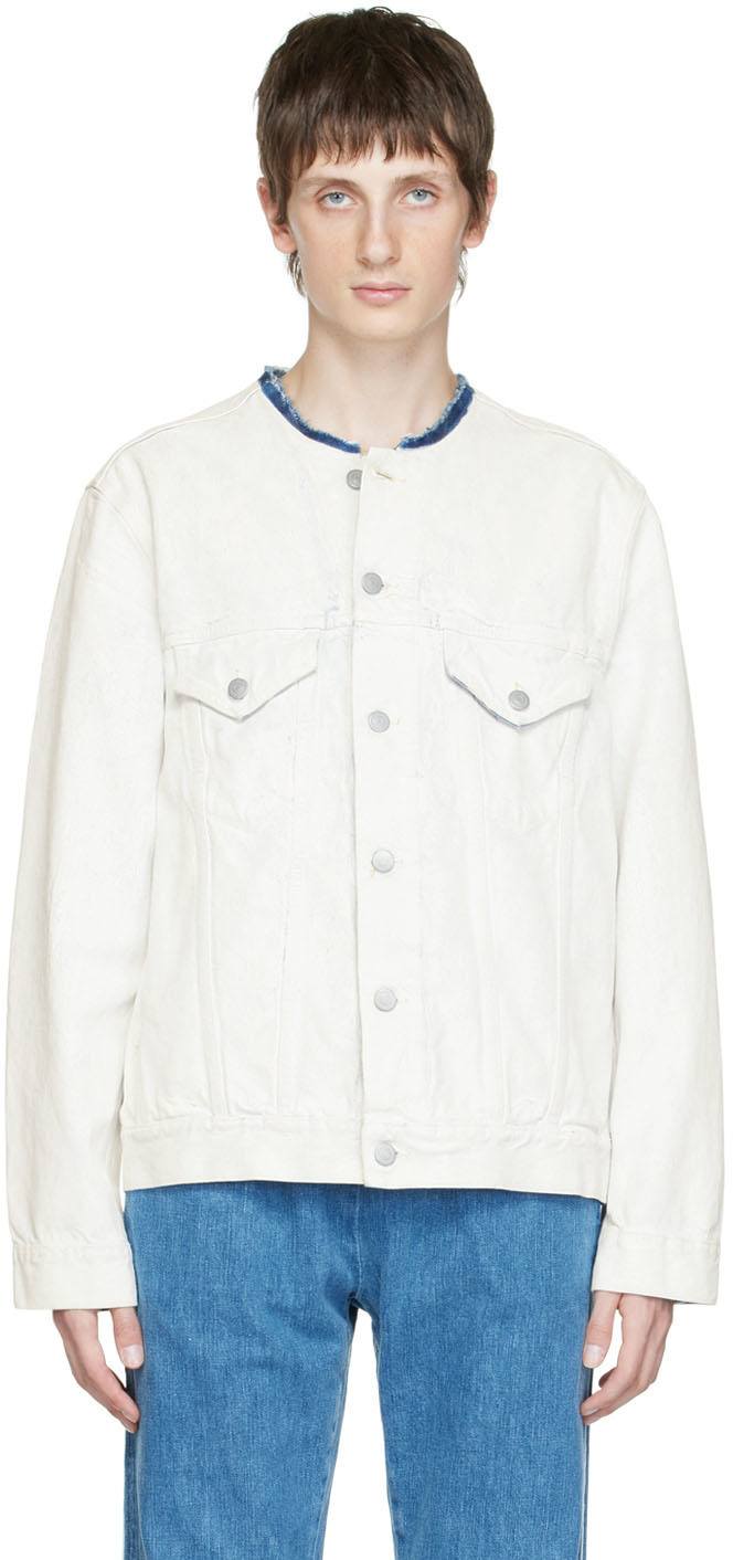 frame white jean jacket