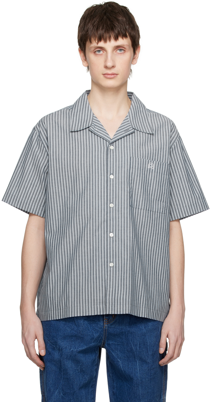 Dunst Gray Striped Shirt