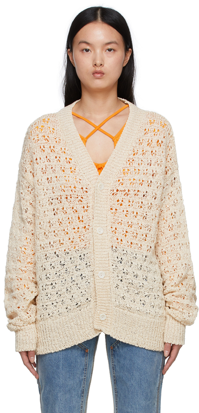 Andersson Bell Beige Cotton Cardigan Andersson Bell