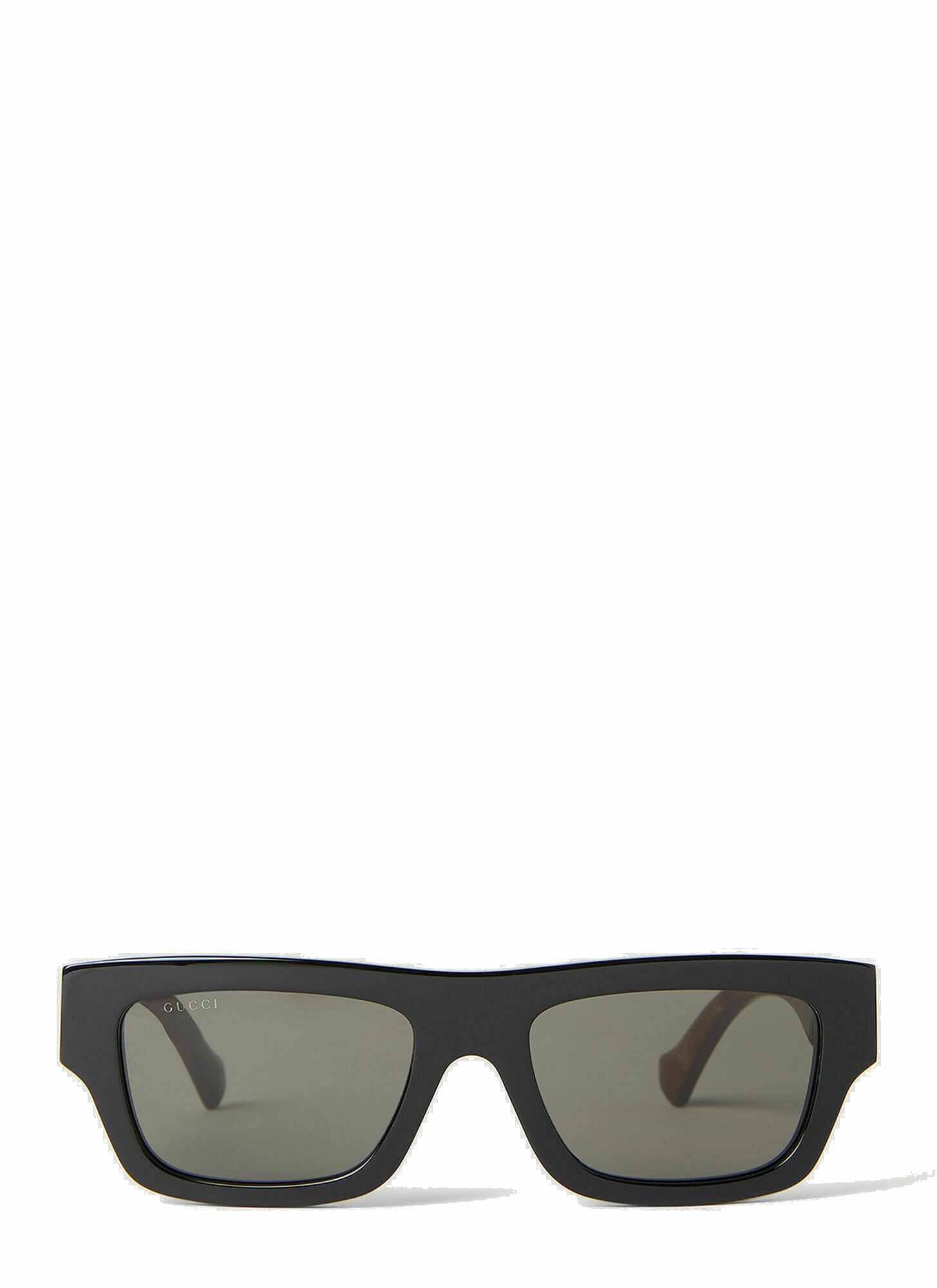 Gucci Rectangular Sunglasses In Brown Gucci 