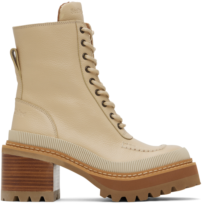 see by chloé mahalia suede platform combat boots