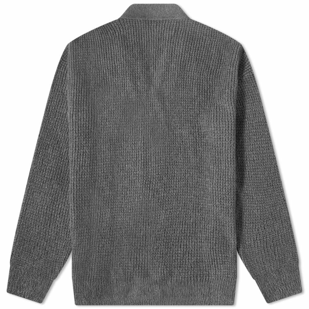Aries Waffle Knit Cardigan in Slate ARIES