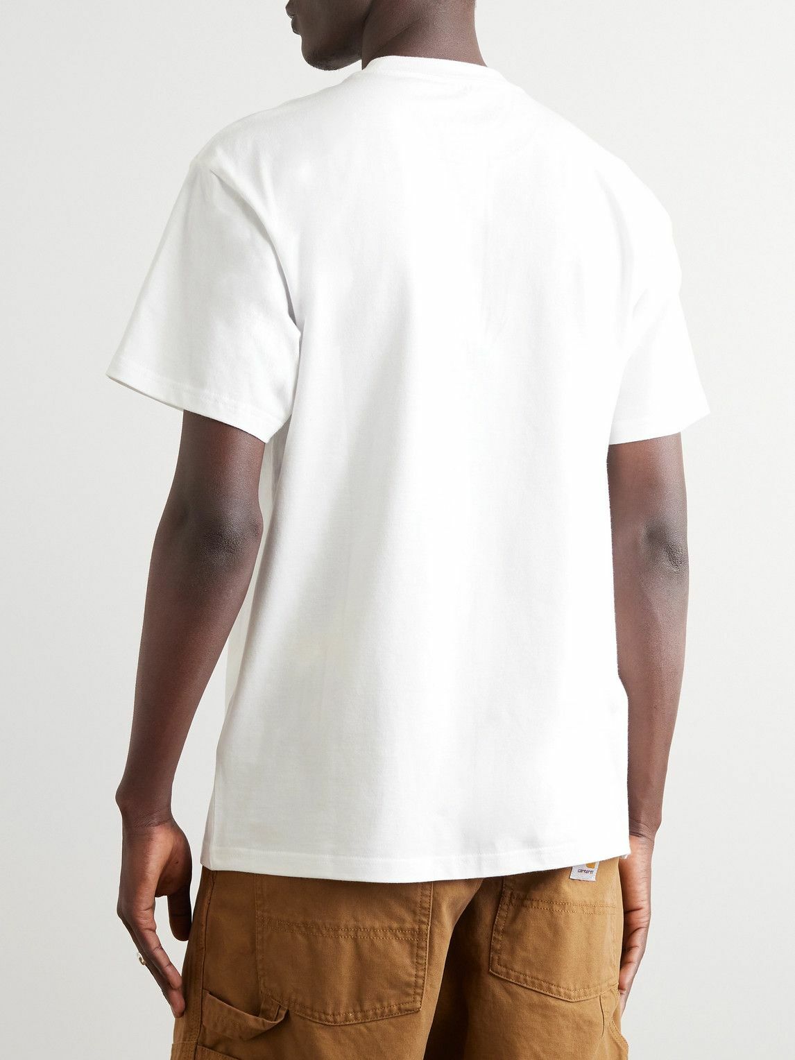 Carhartt WIP - Lasso Printed Cotton-Jersey T-Shirt - White Carhartt WIP