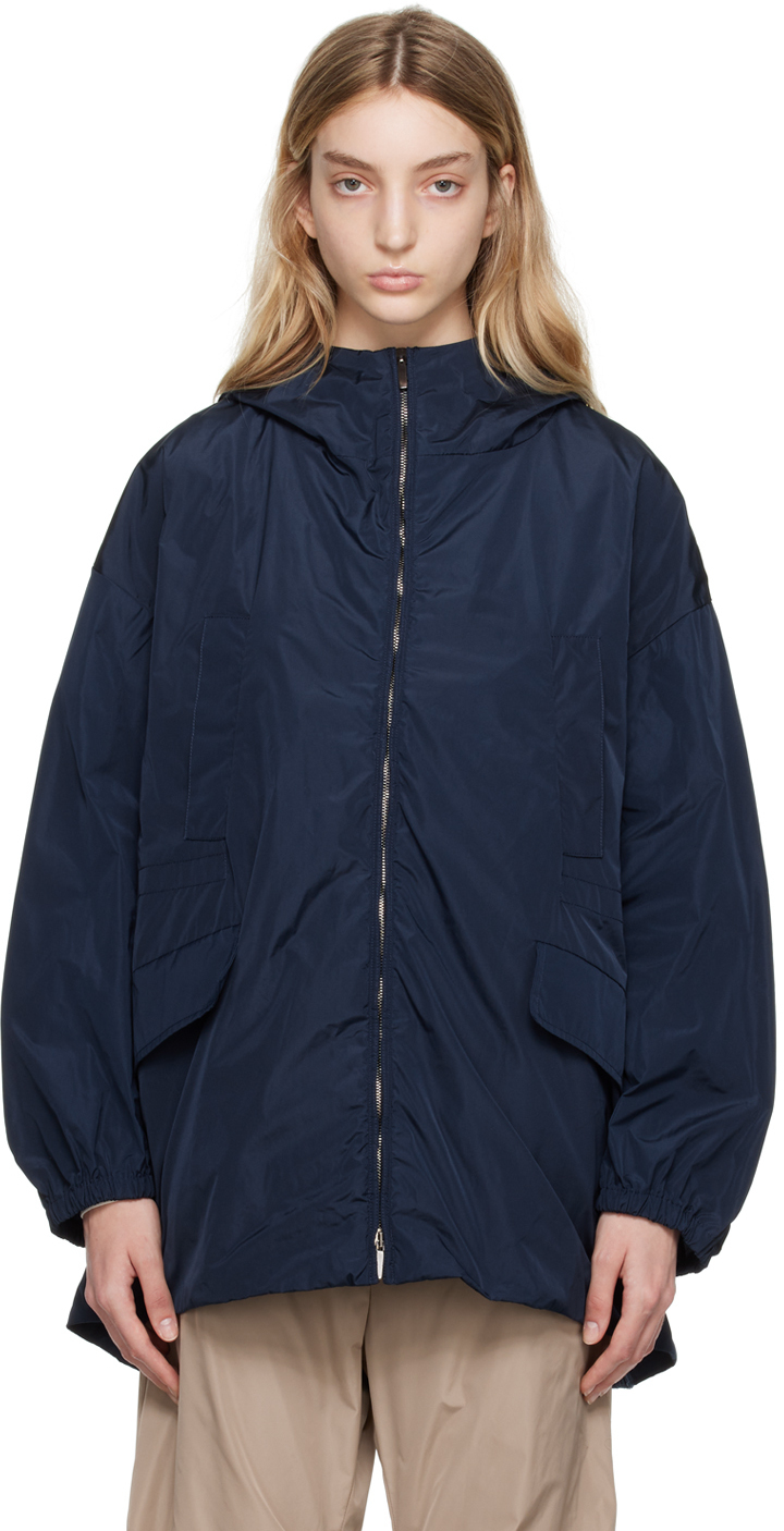 Max Mara Navy The Cube Hooded Parka Max Mara