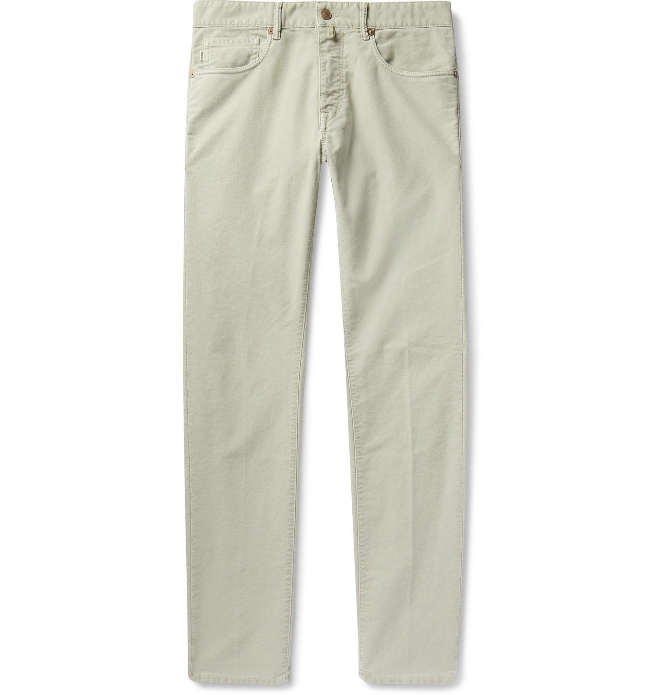 Incotex - Stretch-Cotton Twill Chinos - Gray Incotex