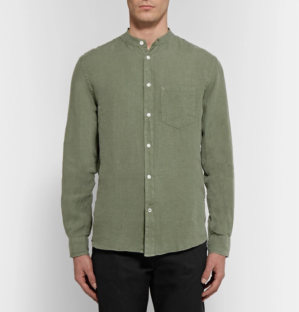 mens linen grandad shirts uk