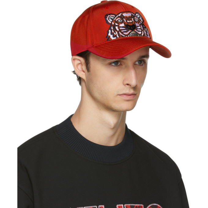 red kenzo cap