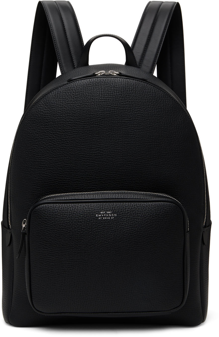 Smythson Black Everyday Backpack Smythson