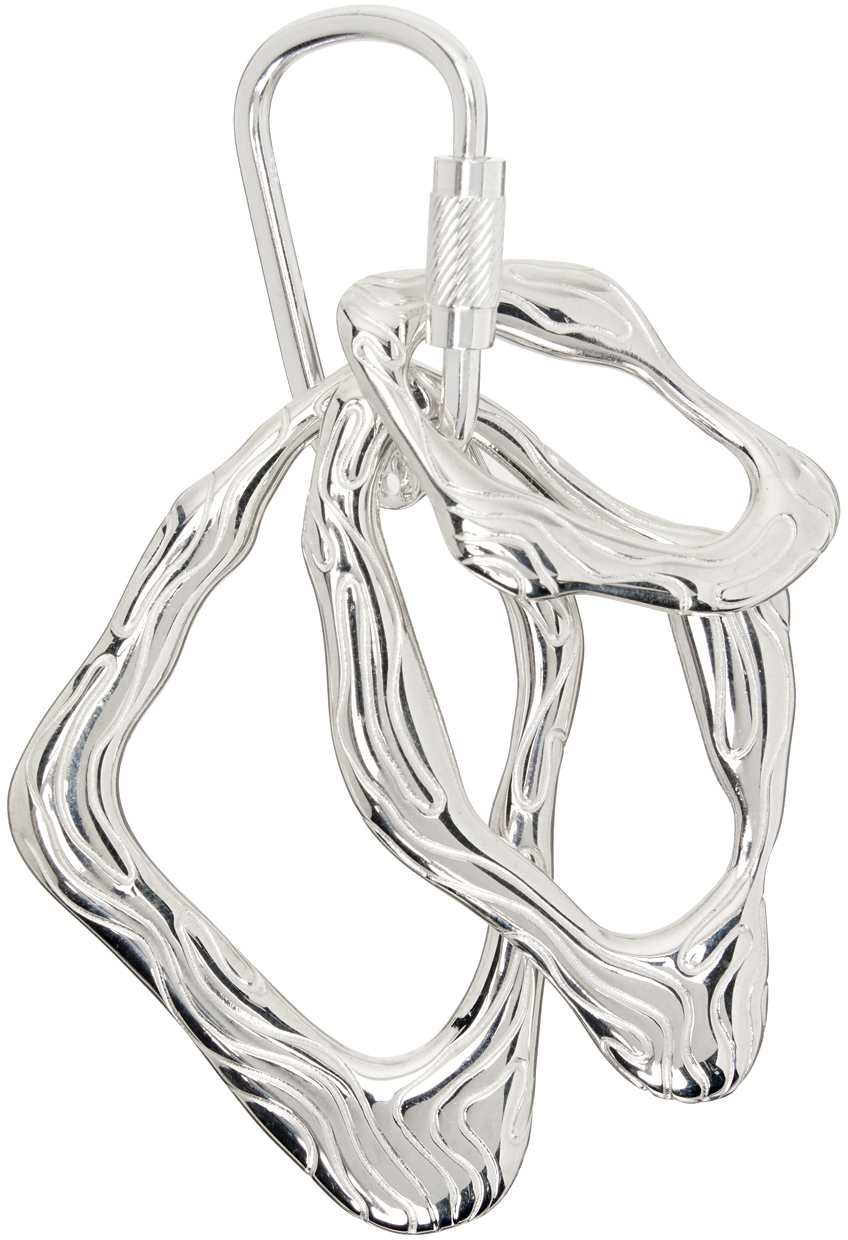 octi Silver Layered Islands Augment Keychain