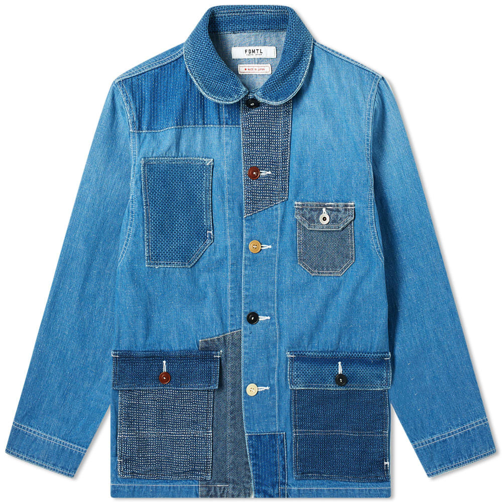 FDMTL Sashiko Coverall Jacket Indigo FDMTL