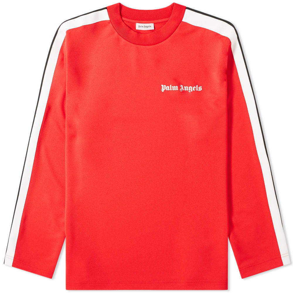 Palm Angels Long Sleeve Track Tee Red Palm Angels