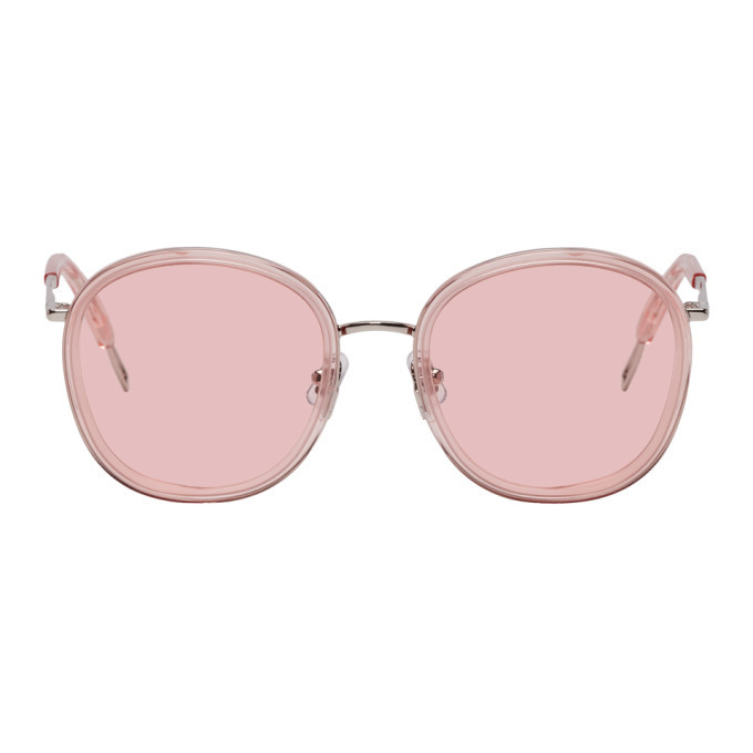Gentle Monster Pink and Silver Ollie Sunglasses Gentle Monster