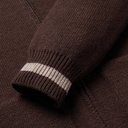 Oliver Spencer - Manor Stripe-Trimmed Wool Zip-Up Cardigan - Men - Brown