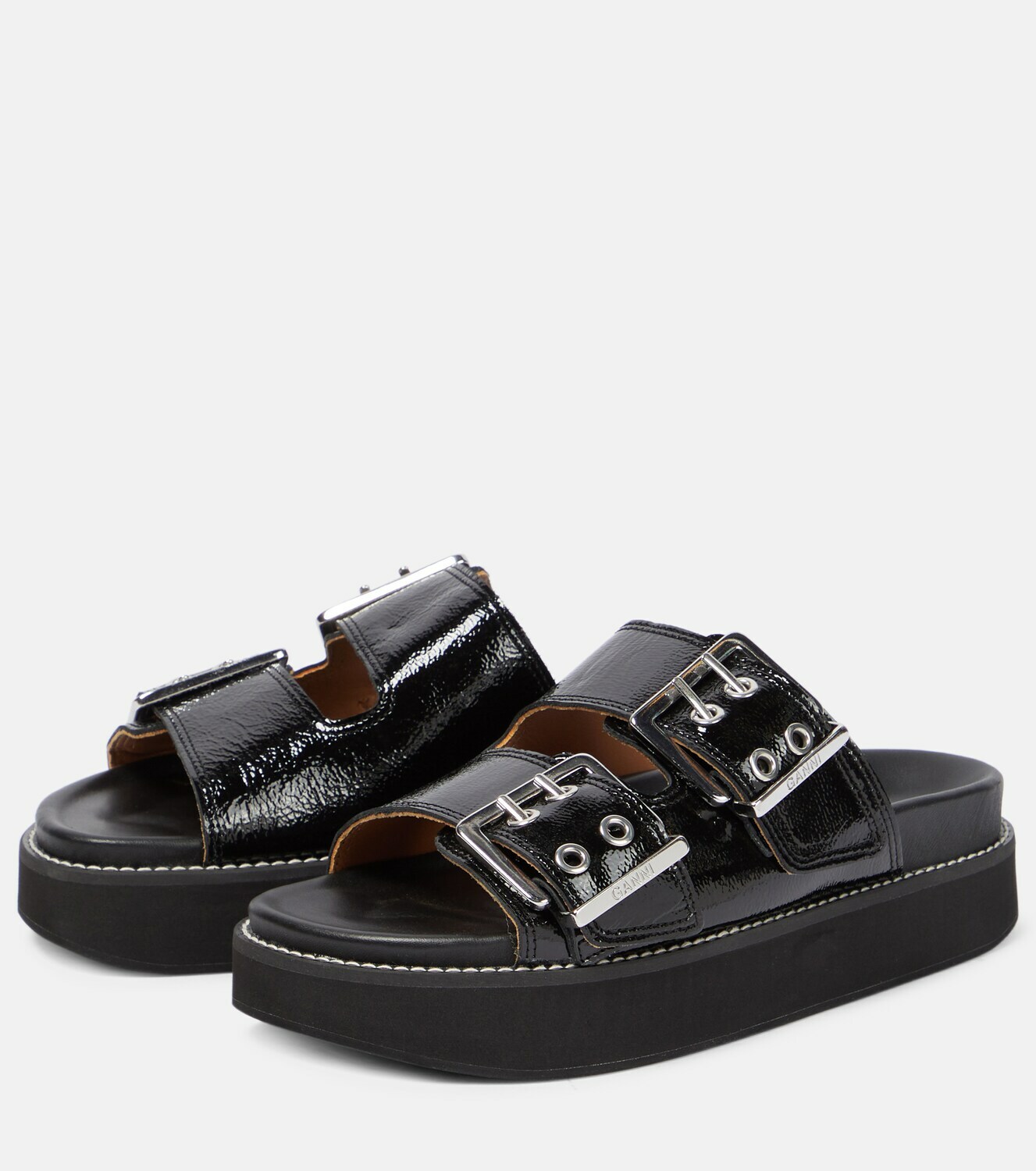 ganni knotted sandals