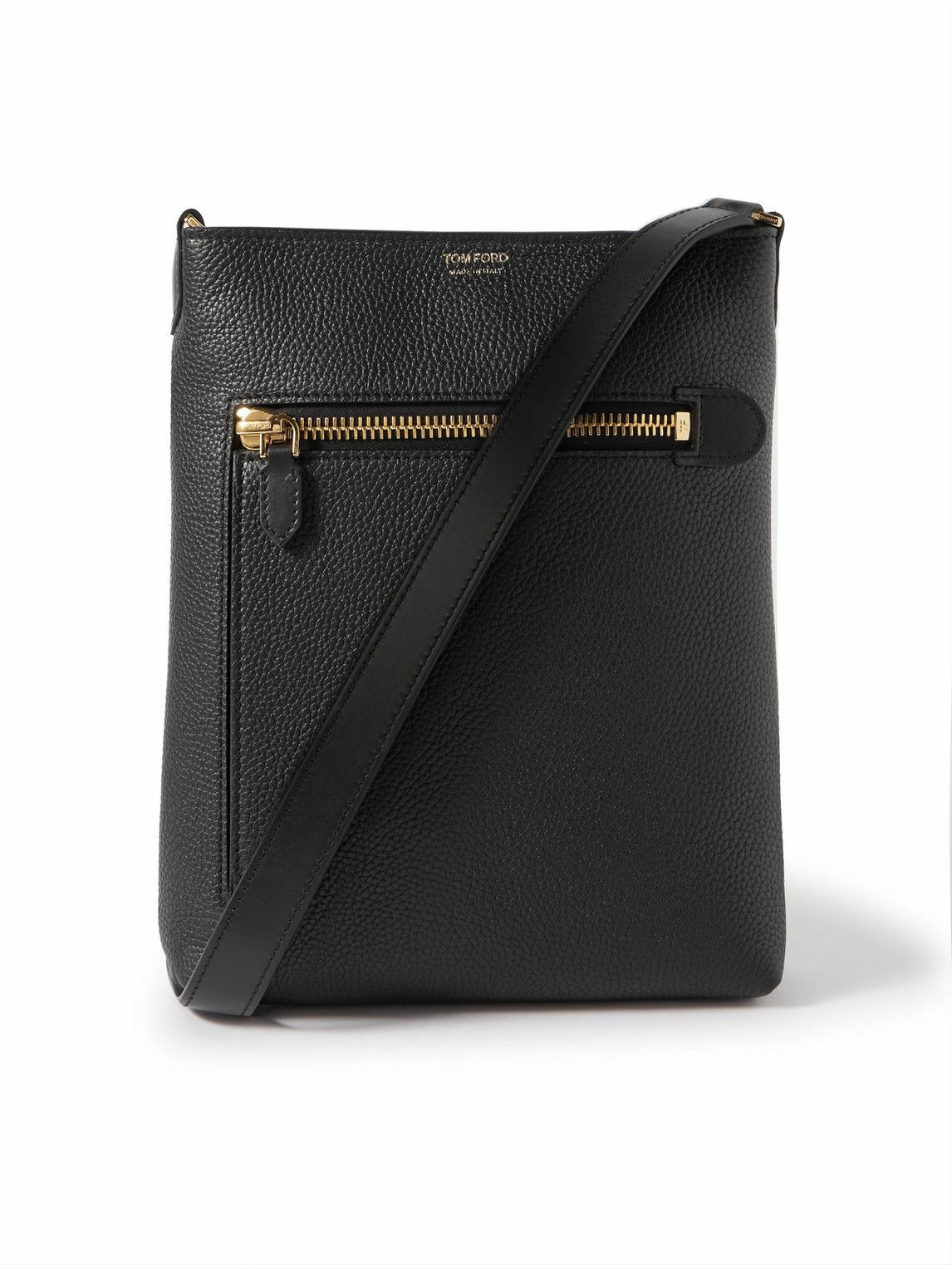 TOM FORD - Full-Grain Leather Messenger Bag TOM FORD