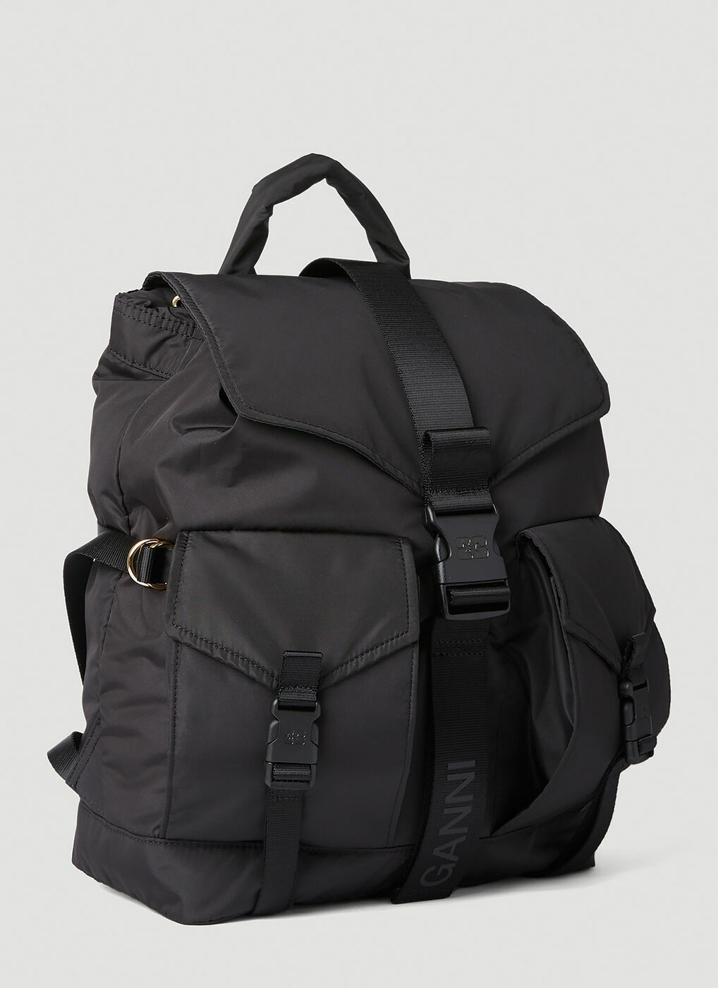 GANNI - Tech Backpack in Black GANNI