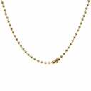 1017 ALYX 9SM Men's Military Tag Necklace in Gold Shiny