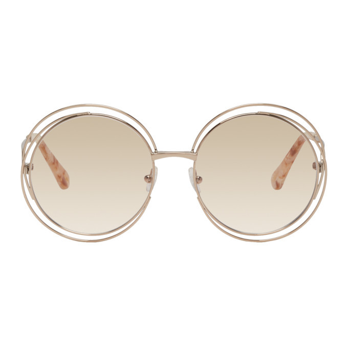 chloe rose gold sunglasses