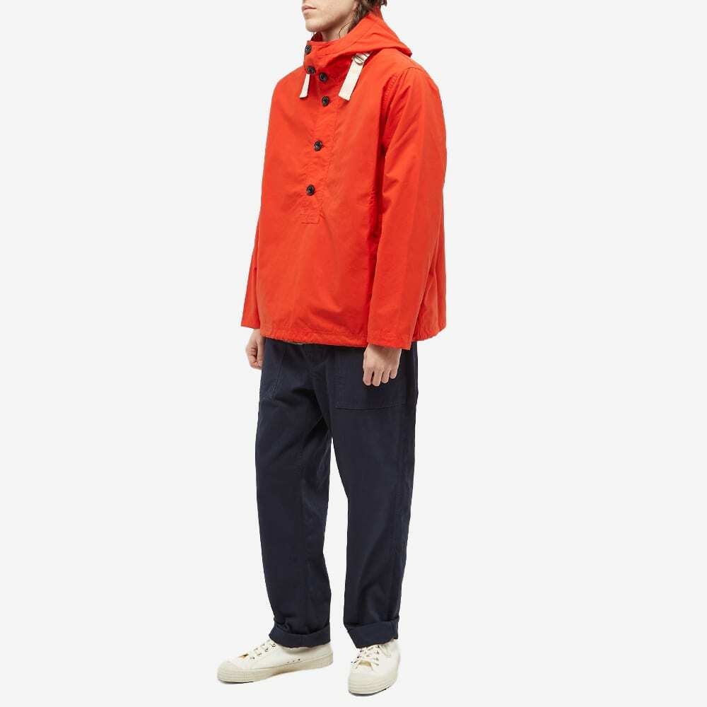 Albam Men's Waxed Overhead Smock in Orange Albam