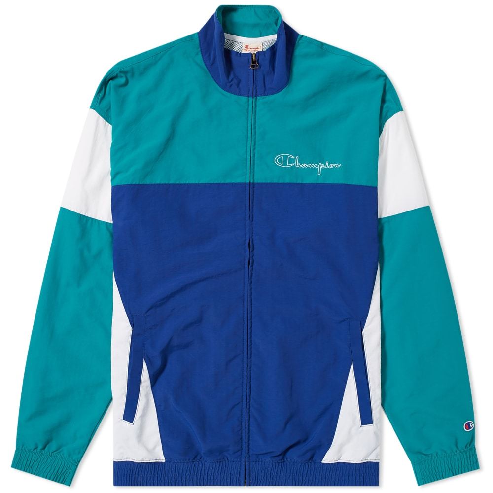 champion reverse weave colour block track top