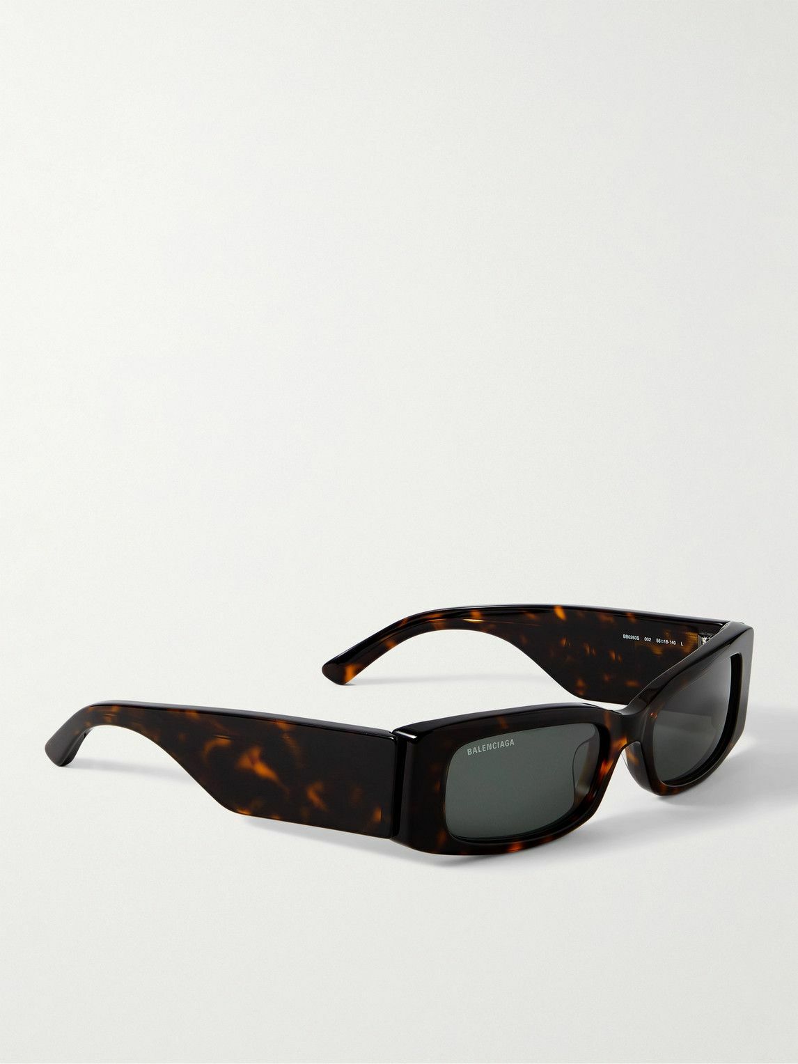 Balenciaga RectangularFrame Tortoiseshell Acetate Sunglasses Balenciaga
