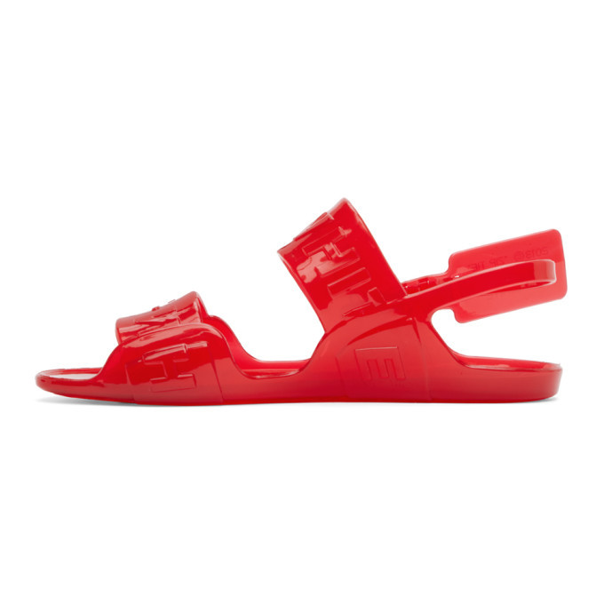 rouge jelly sandals