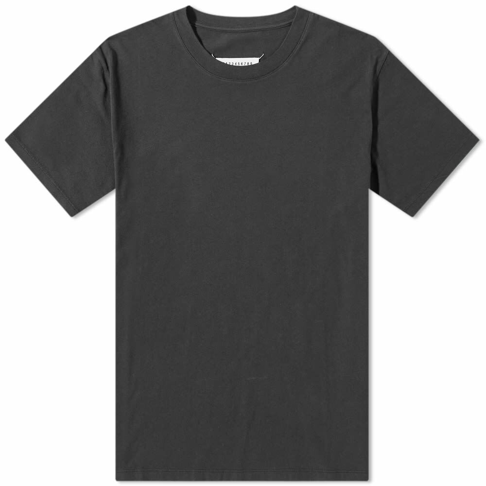 Maison Margiela Men's Classic T-shirt In Washed Black Maison Margiela