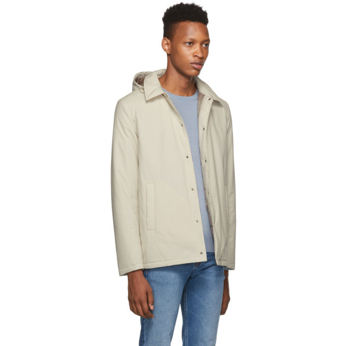 Herno White Packable Coaches Jacket Herno