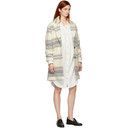 Isabel Marant Etoile Off-White Striped Wool Dante Coat