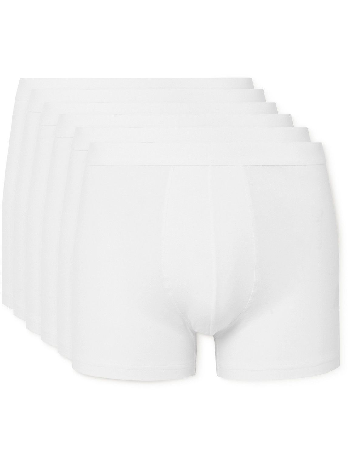 Organic Basics - Six-Pack Stretch Organic Cotton-Jersey Boxer Shorts ...