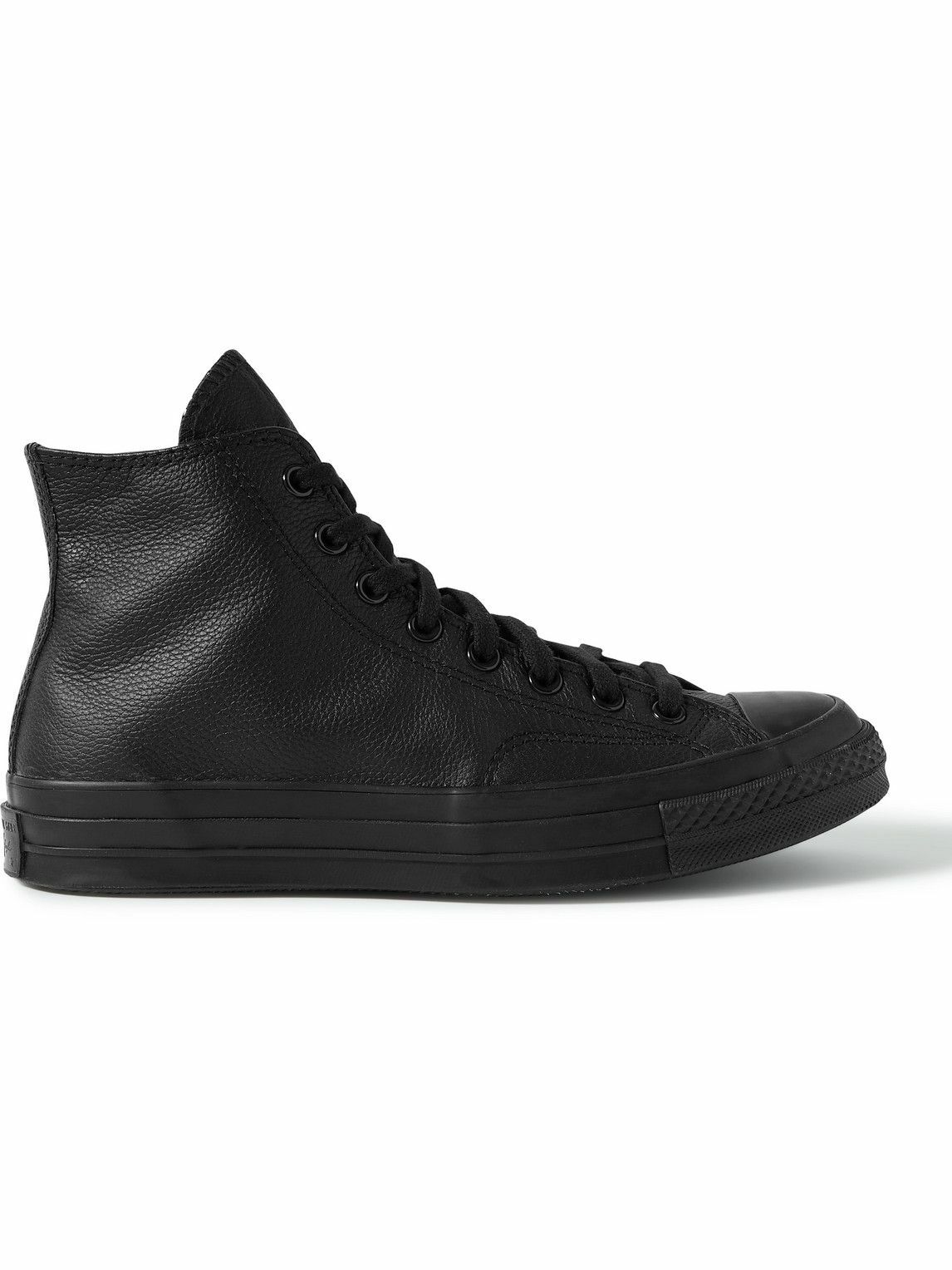 Converse Chuck 70 FullGrain Leather HighTop Sneakers Black Converse