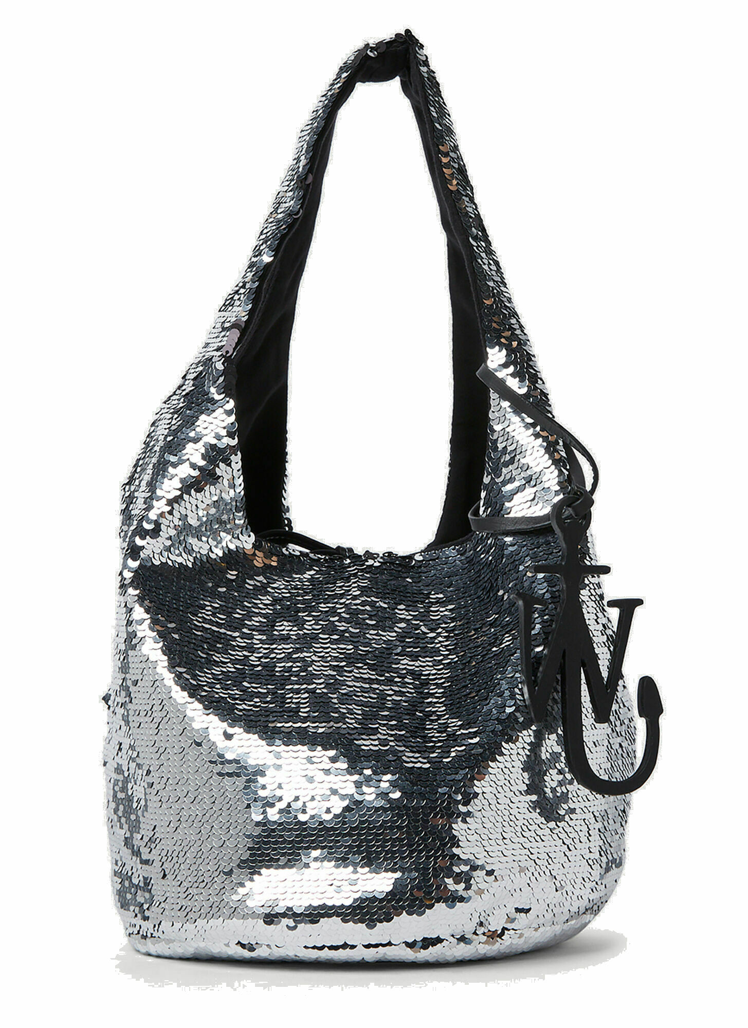 Sequin Mini Shopper Bag in Silver JW Anderson