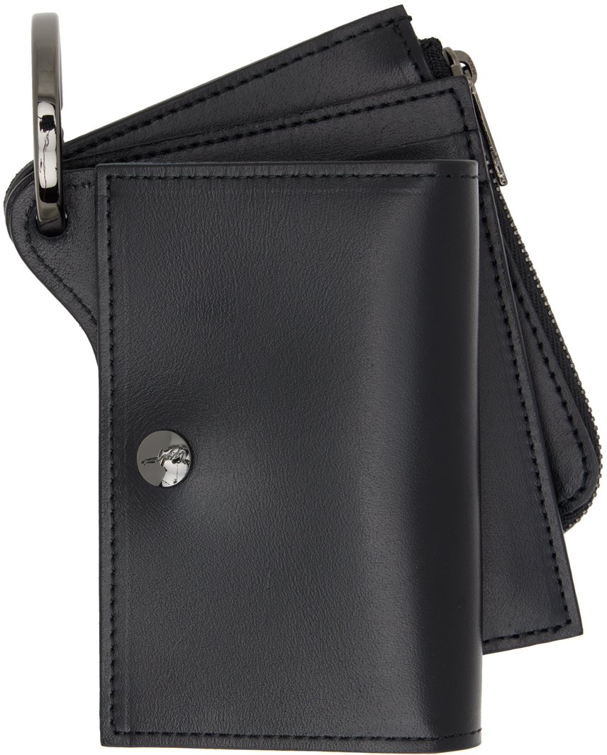 Yohji Yamamoto Black discord Triple Wallet Yohji Yamamoto