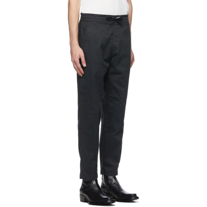 Levis Black Cropped Pull-On Taper Trousers Levis